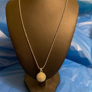 Michael Korn disco ball necklace.